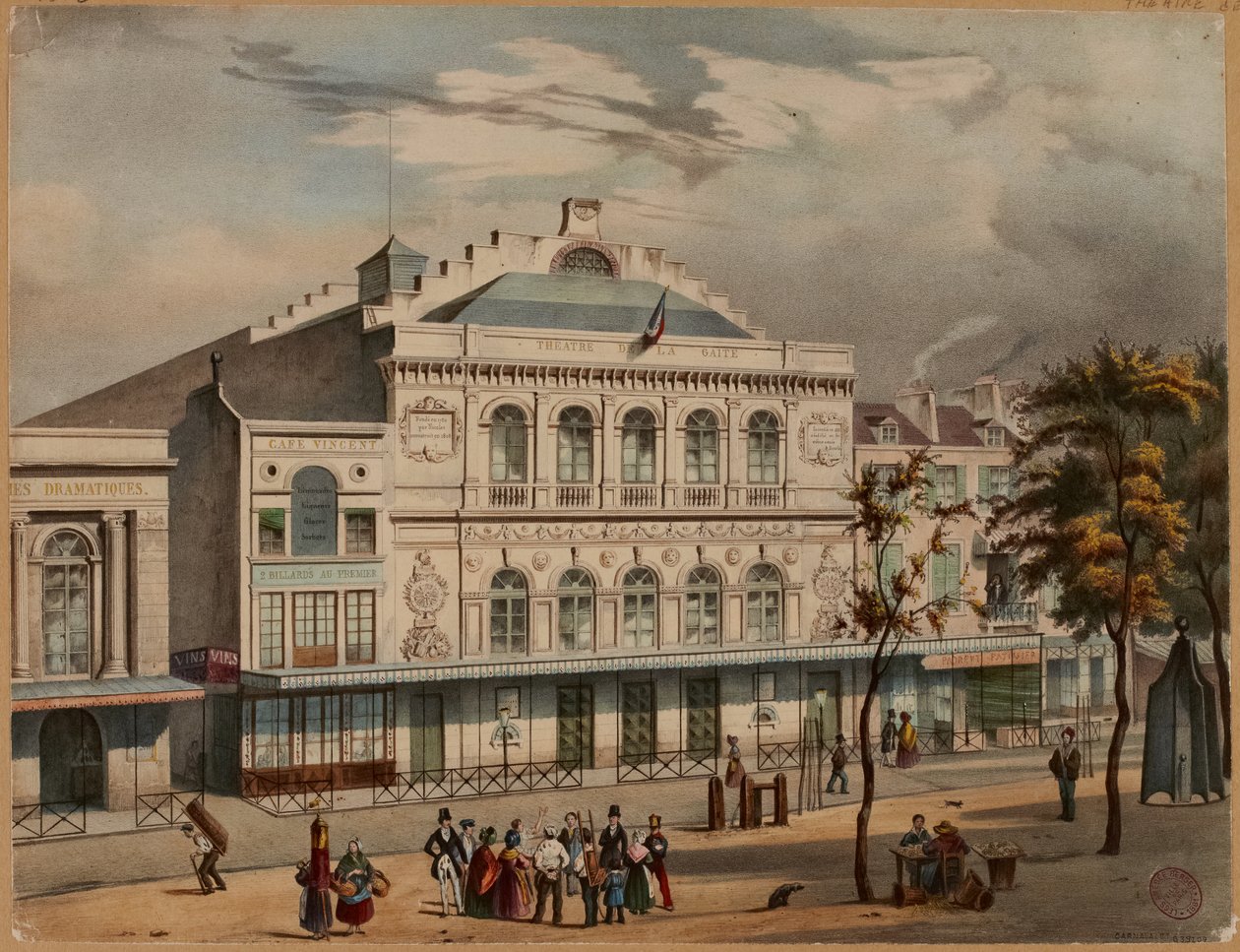 Theatre de la Gaite, Paryż autorstwa French School