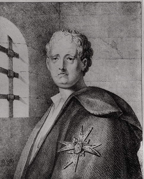 Thomas-Arthur, hrabia de Lally (1702-66) w swoim lochu autorstwa French School