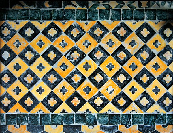 Kafle z kaplicy św. Kukufa (ceramiczne) (patrz także 379732) autorstwa French School