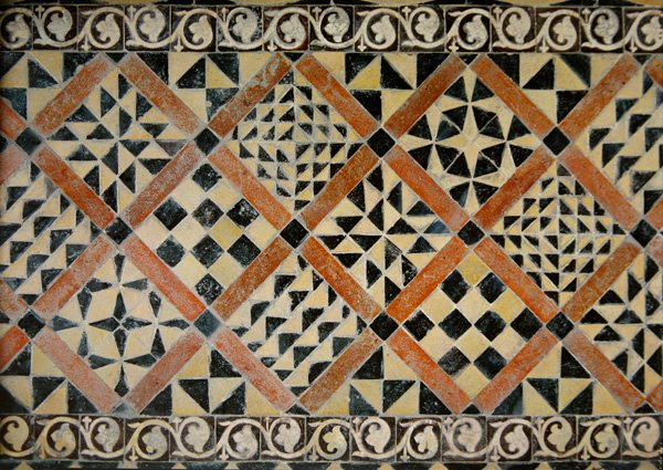 Kafle z kaplicy NMP (ceramiczne) autorstwa French School