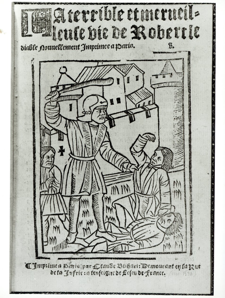 Strona tytułowa książki The Terrible and Wonderful Life of Robert the Devil, wydanej przez Claude
