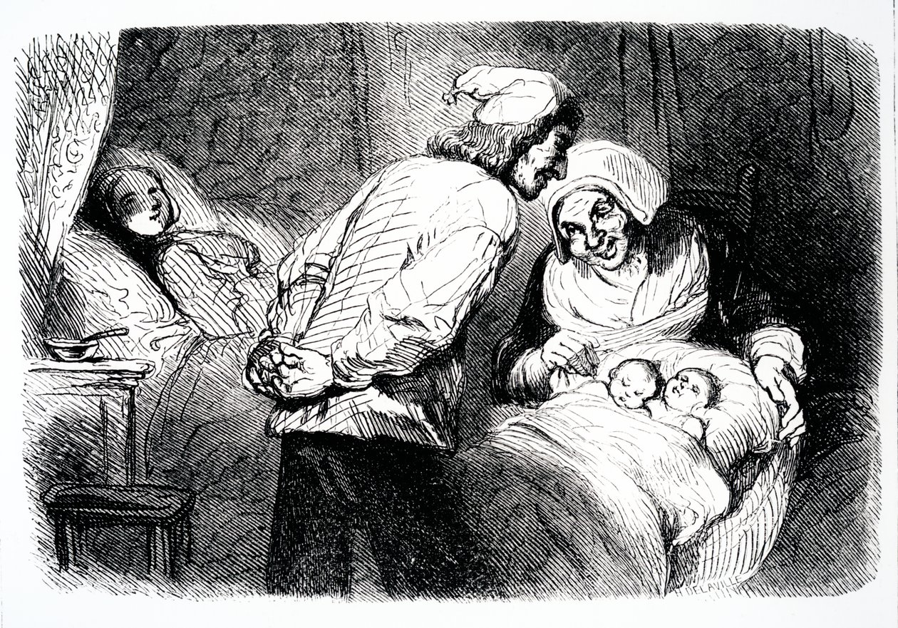 Strona tytułowa Little Fadette autorstwa George Sands, 1852 autorstwa French School