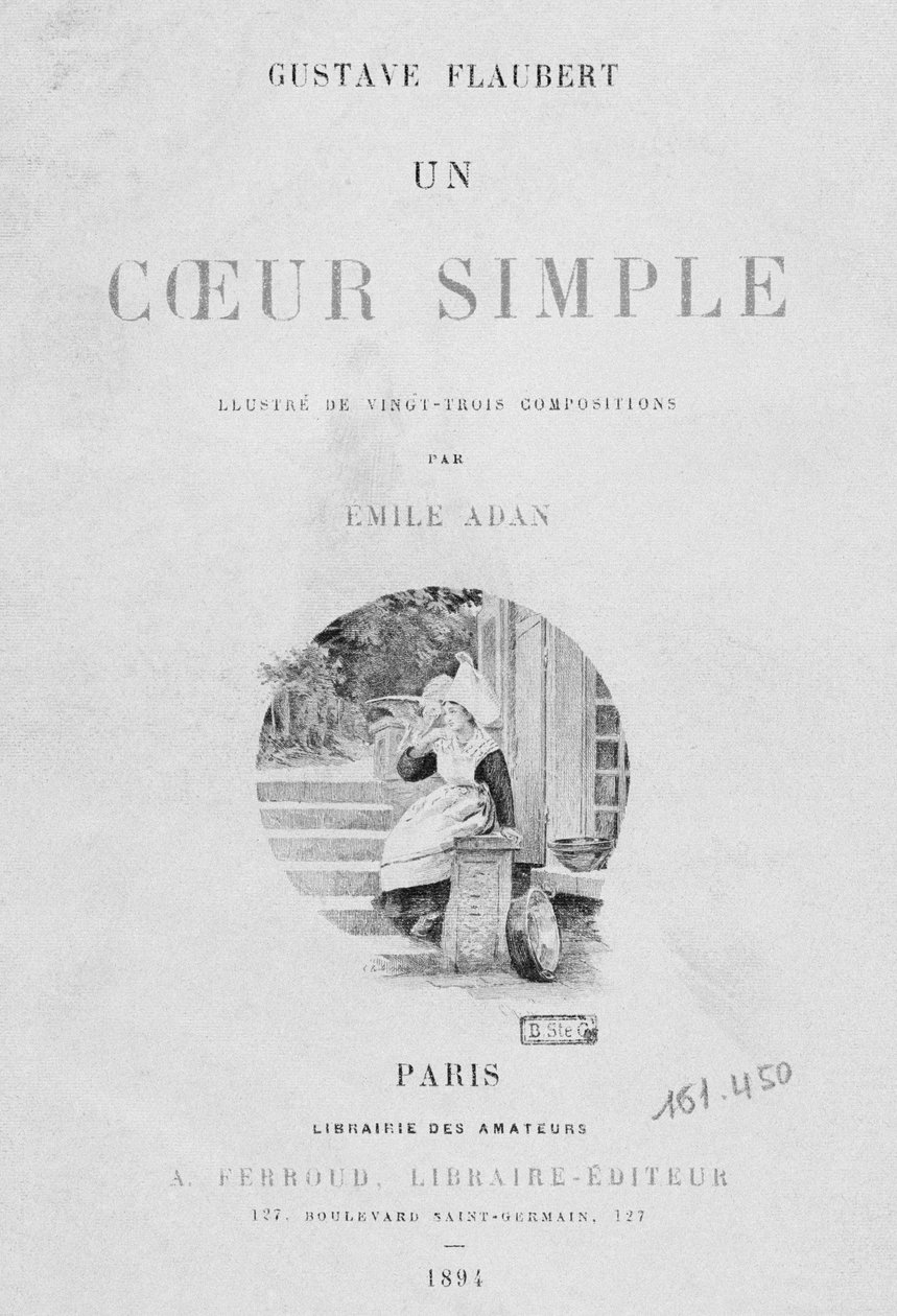Strona tytułowa Un coeur simple Gustave
