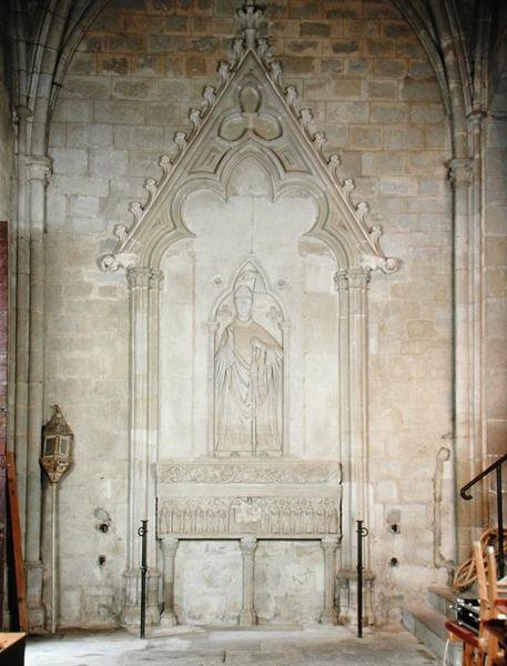 Grób biskupa Radulphe (zm. 1266) w Kaplicy Radulphe (patrz także 171276) autorstwa French School