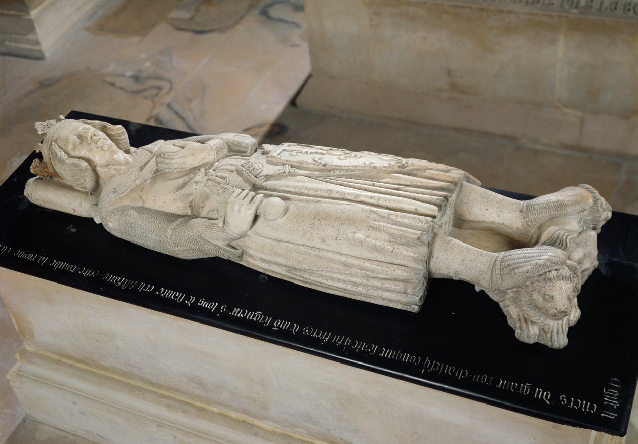 Grób Karola I (1226-85) Andegaweńskiego autorstwa French School