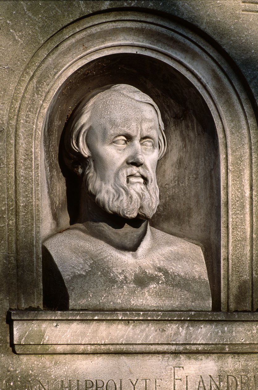 Grób Hyppolyte Flandrin (1809-64) autorstwa French School