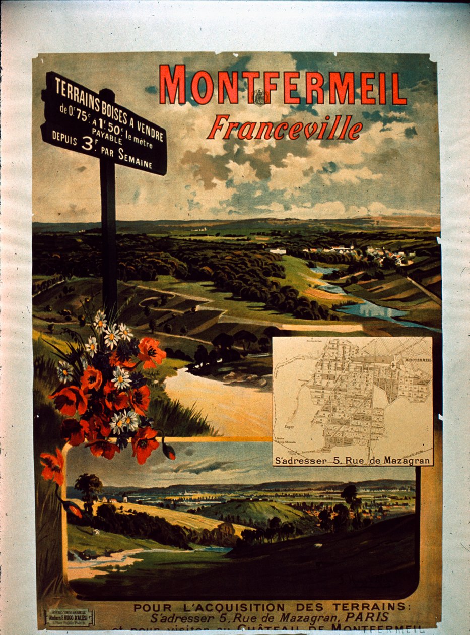 Plakat turystyczny Montfermeil autorstwa French School