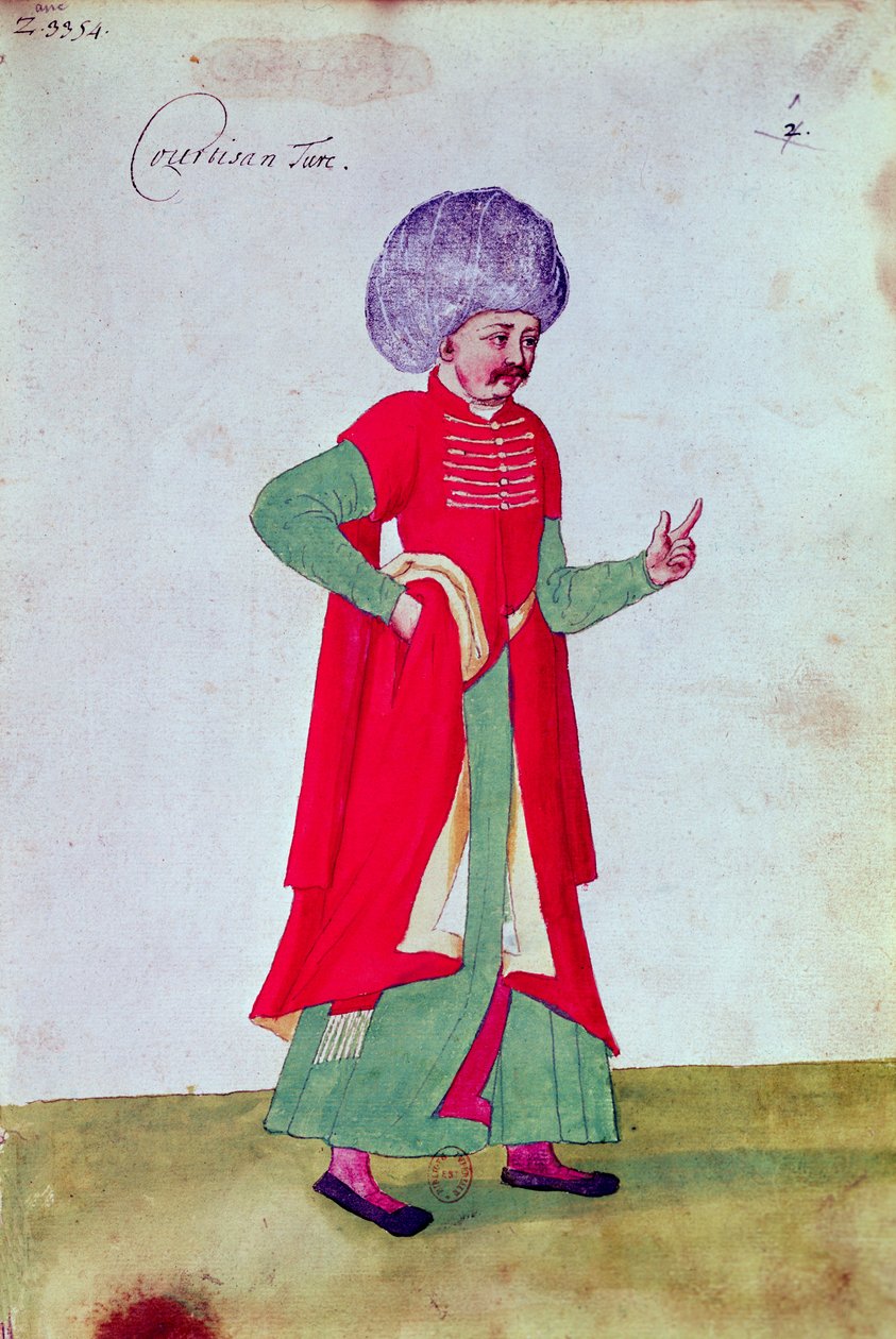 Dwór turecki, 1567 (wc na papierze) autorstwa French School