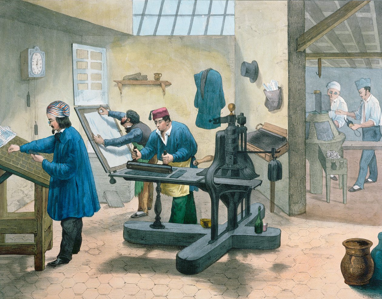 Zecer i kompozytorzy, ok. 1860 r. autorstwa French School