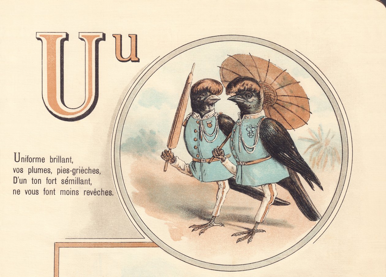 U: Briant uniform, twoje pióra, pie-grieches, w mocnym tonie sieje, nie sprawiaj, że jesteś mniej zakryty autorstwa French School