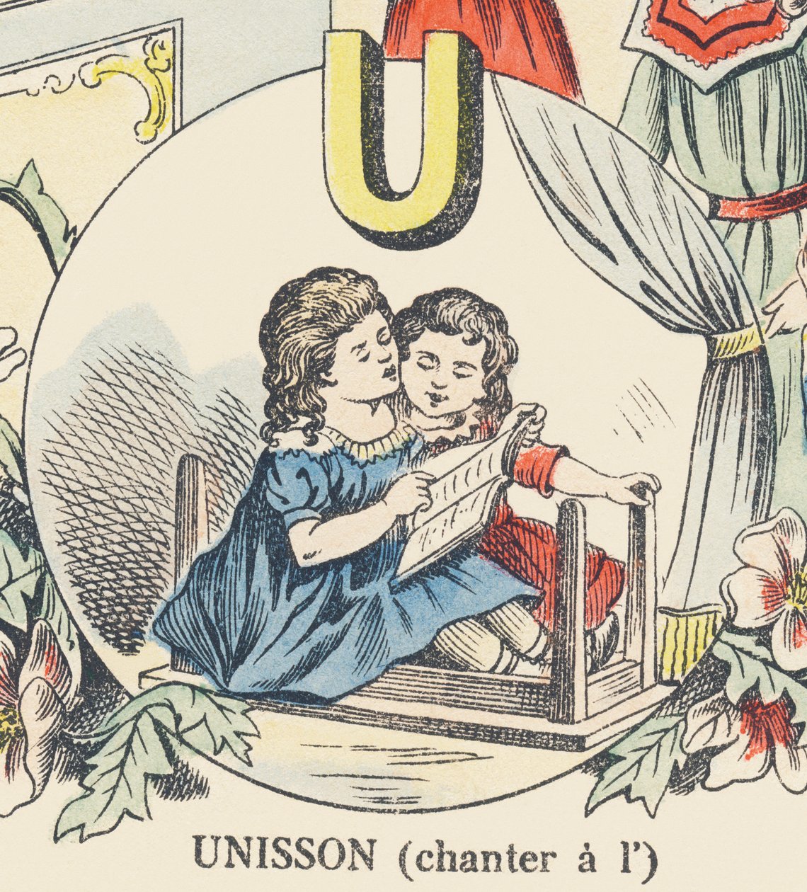 U: unison (śpiew na raz) autorstwa French School