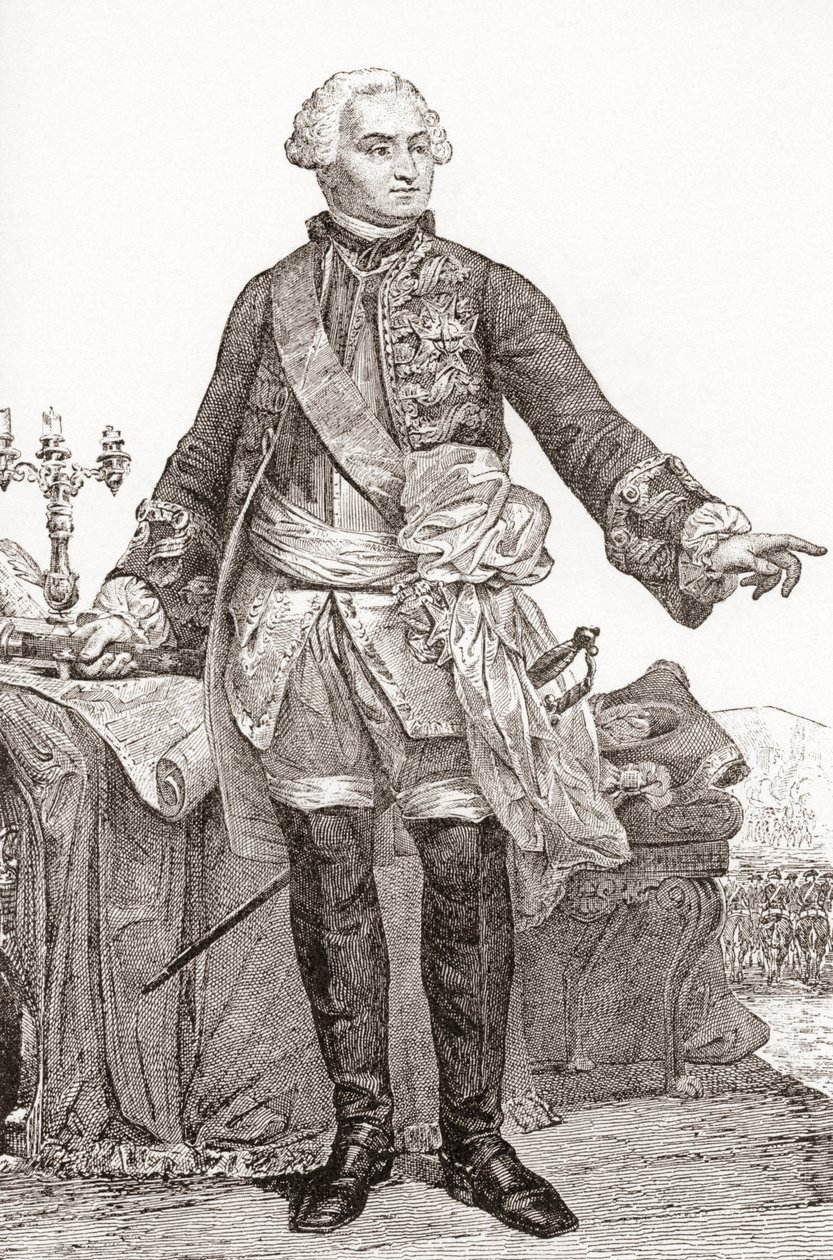 Ulrich Frédéric Woldemar, hrabia de Lowendal, 17001755. Urodzony w Niemczech francuski żołnierz i mężowie stanu. Z Les Heures Libres opublikowanego w 1908 roku. autorstwa French School