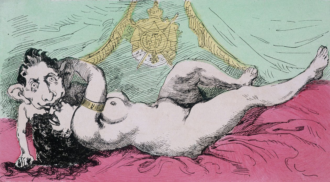Under the Empire: The Education of a Prince. Kreskówka o Eugeniuszu Ludwiku Napoleonie (1856-1879), synu Napoleona III. sd. XIX w. autorstwa French School