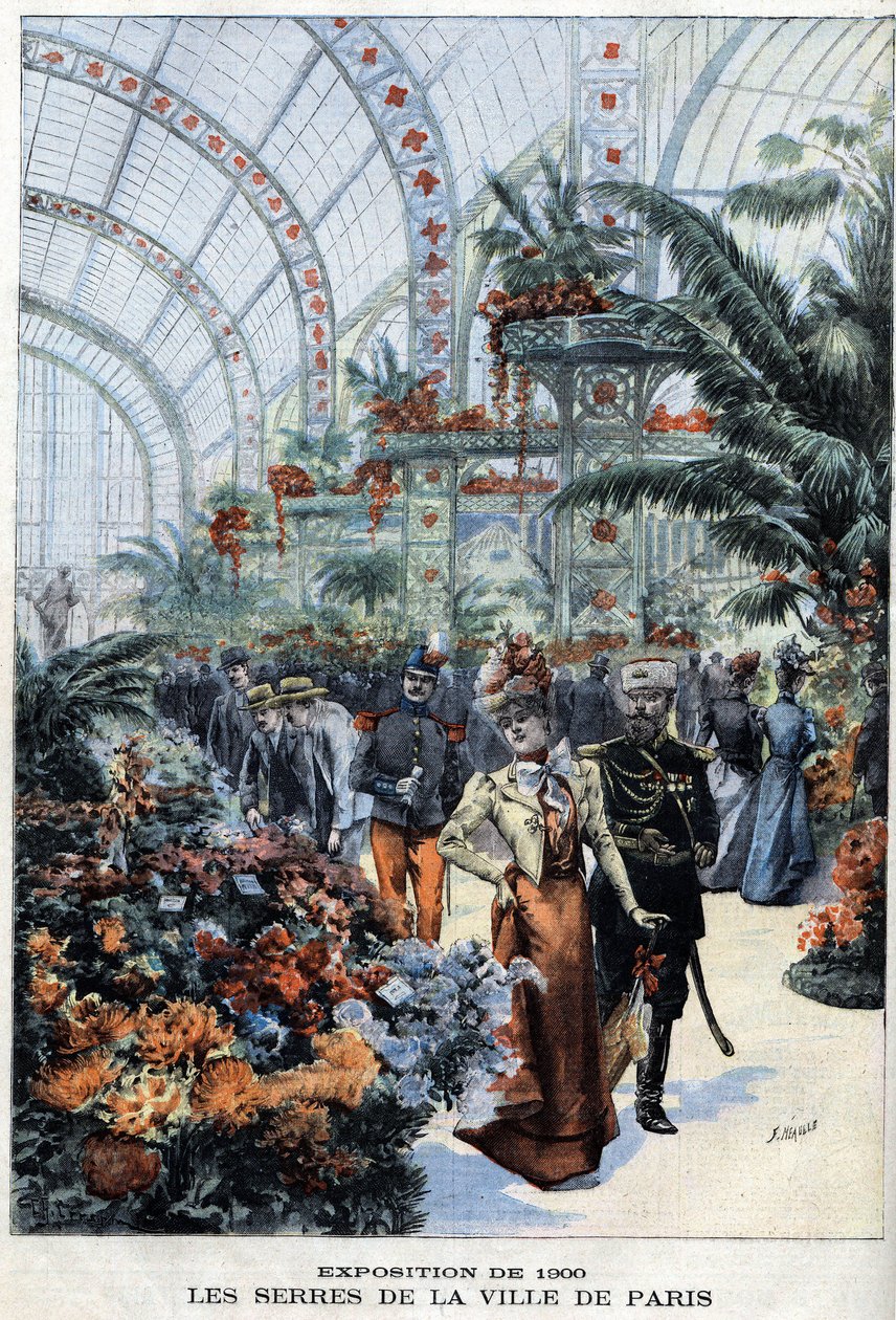 Powszechna wystawa Paryża w 1900 r.: szklarnie w Palais de l