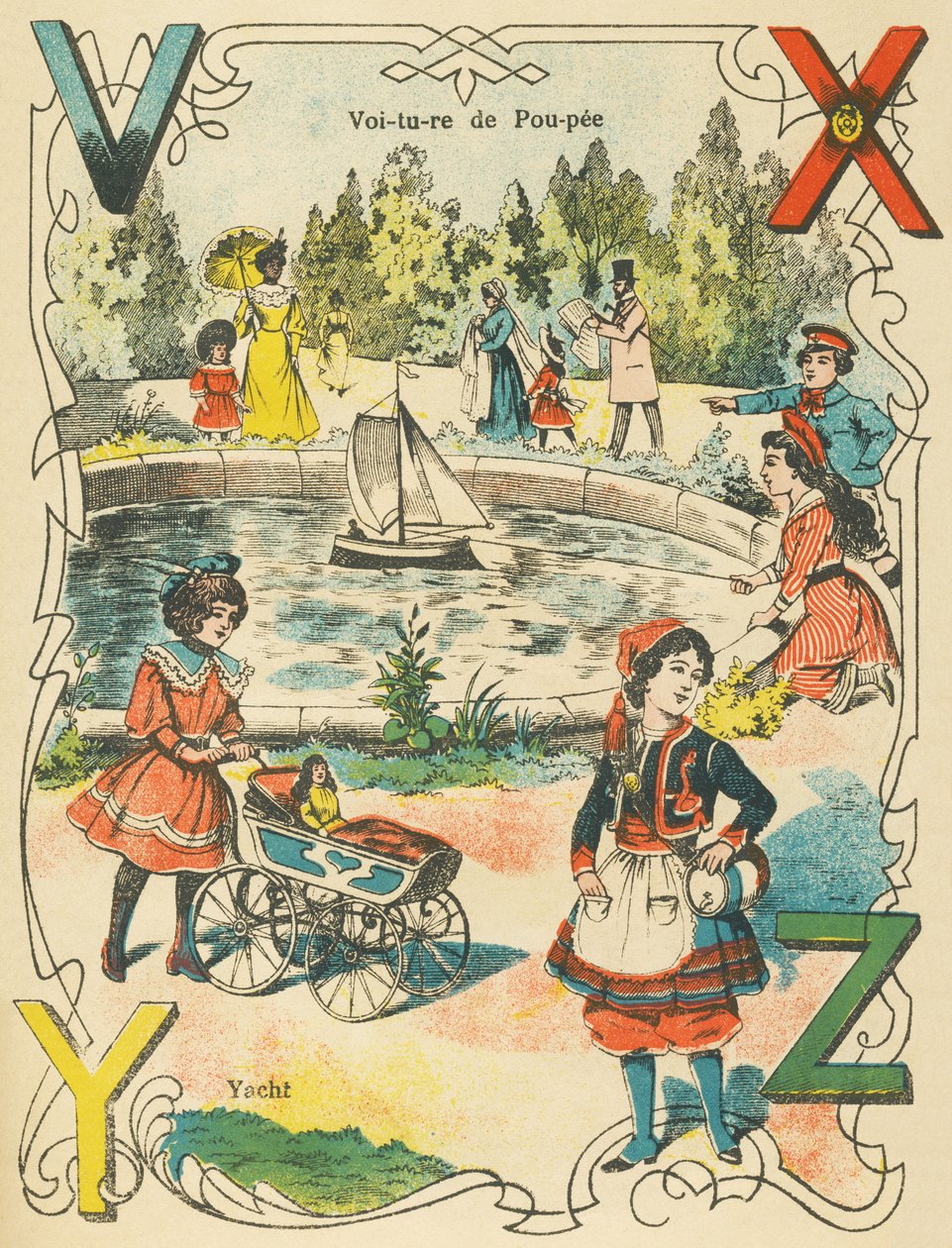V X Y Z: Samochód dla lalek, jacht autorstwa French School