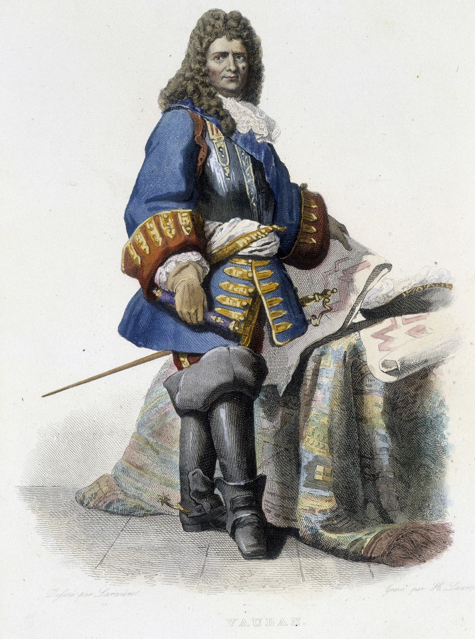 Vauban - w „”Le Plutarque Français””, wyd. Mennechet autorstwa French School