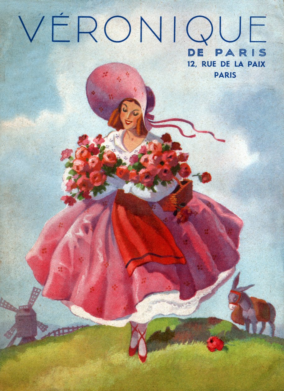 Sukienki Weroniki. (Ilustracja, ok. 1920) autorstwa French School