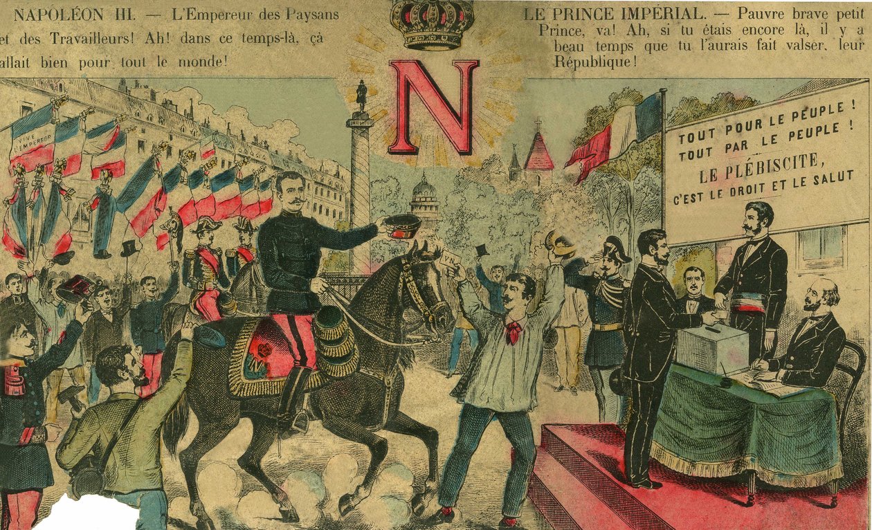 Wiktor Napoleon (1862-1926) na czele zwolenników bonapartystowskich, ostatni spadkobierca Napoleona I, zgodnie z ustawą uchwaloną przez III RP w 1886 r., musiał udać się na wygnanie. 30.03.1889, Paryż. autorstwa French School