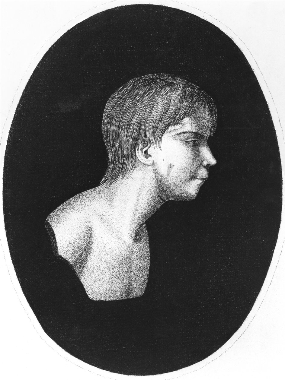 Victor of Aveyron, strona tytułowa De lEducation dun homme sauvage autorstwa J.E.Itarda autorstwa French School