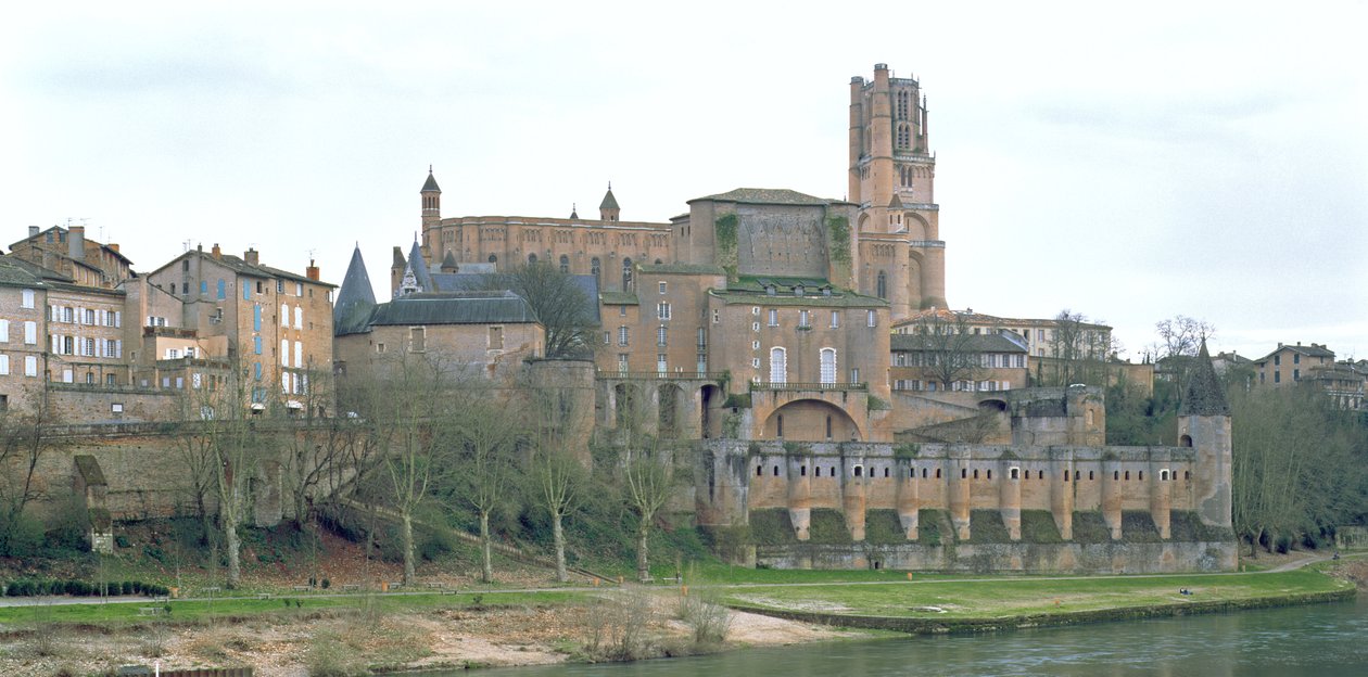 Widok katedry w Albi, rozpoczęty w 1282 autorstwa French School