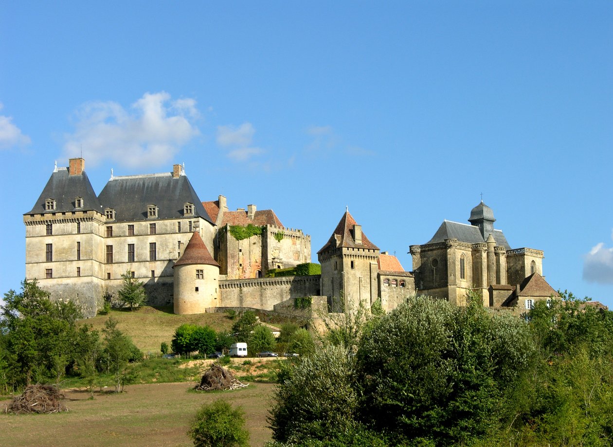 Widok zamku Biron, XV-XVI wiek (patrz też 245270) autorstwa French School