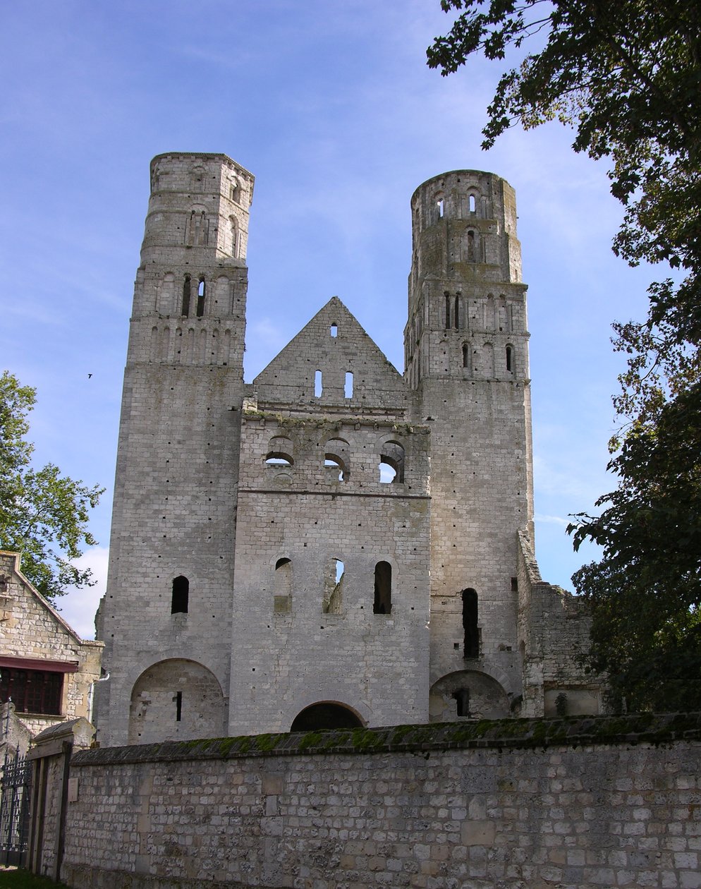 Widok opactwa Jumieges autorstwa French School