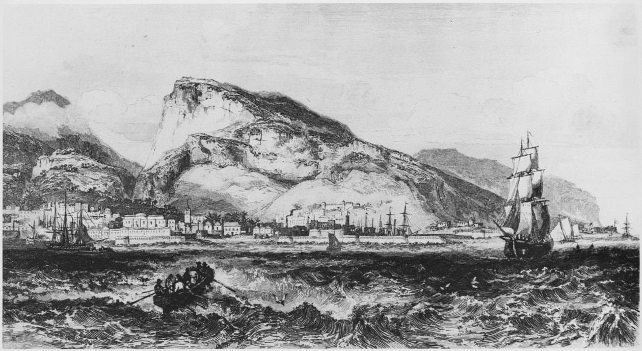 Widok Port Louis, Mauritius, ilustracja z Iles de lAfrique autorstwa Armanda dAvezaca (1798-1875) Paryż, publikacja 1848 autorstwa French School