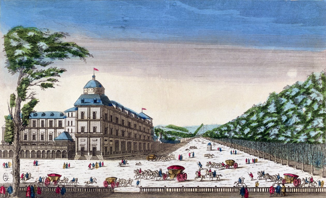 Widok na Schloss Esterhazy, Eisenstadt, Austria autorstwa French School