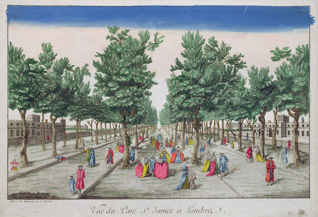 Widok na St. James Park, Londyn autorstwa French School