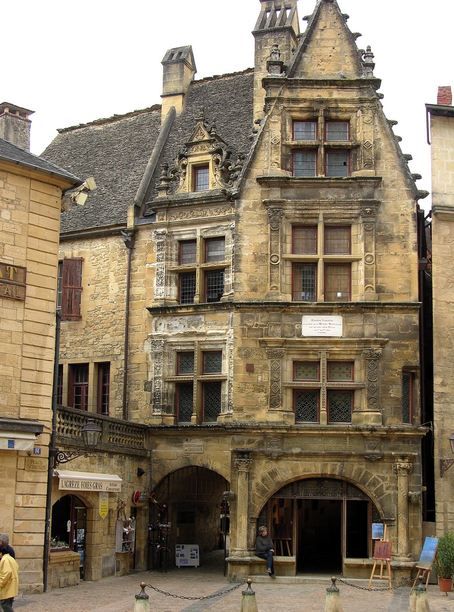 Widok na Maison de La Boetie autorstwa French School