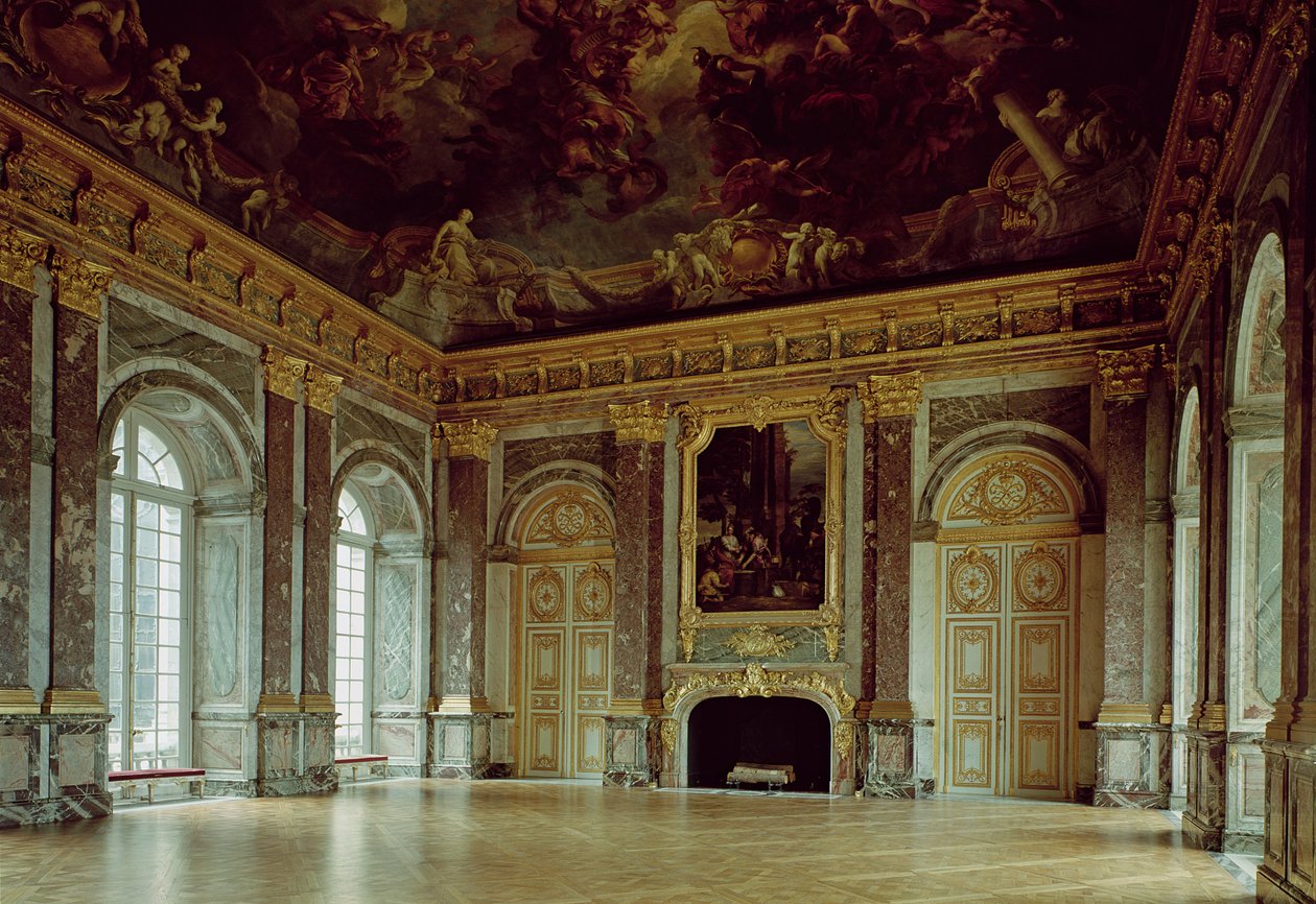 Widok na Salon dHercule, zainaugurowany w 1739 r. autorstwa French School