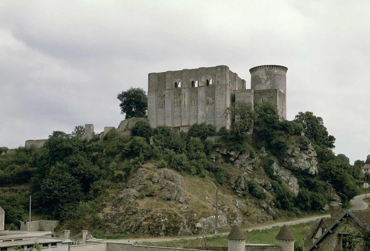 Widok na Tour de Talbot i twierdzę zamku (patrz także 87682) autorstwa French School