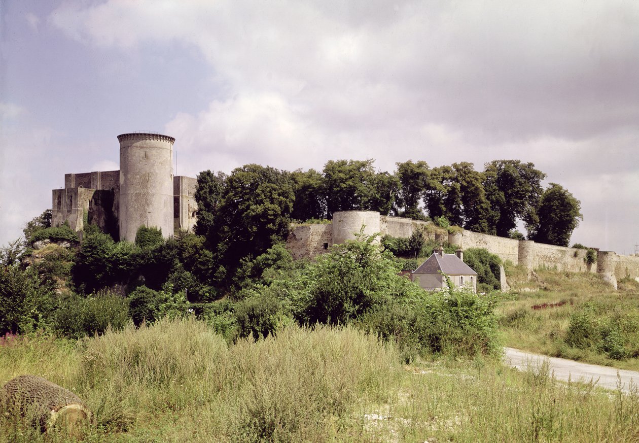 Widok na Tour de Talbot i twierdzę zamku (patrz także 87683) autorstwa French School