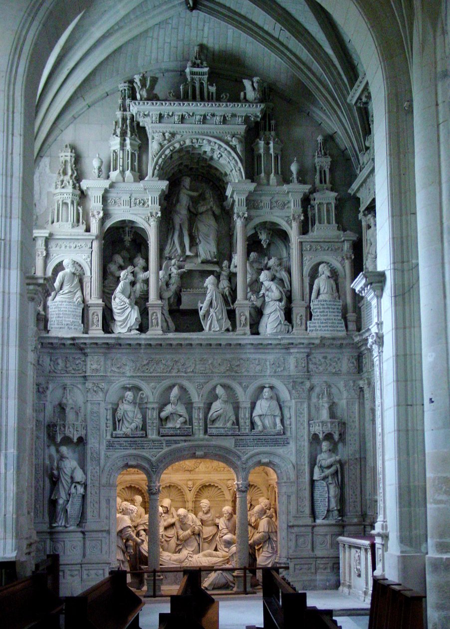 Widok na północny transept ze scenami z Życia Dziewicy autorstwa French School