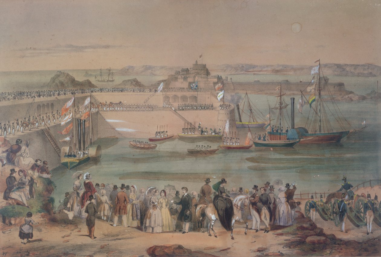 Wizyta królowej Wiktorii w Jersey w 1846, 1847 autorstwa French School