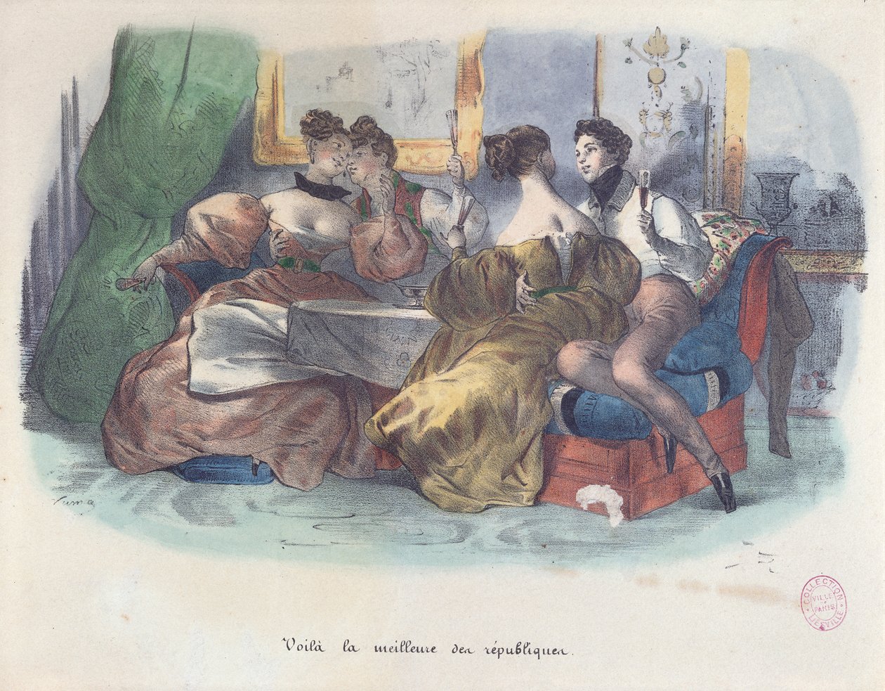 Masz to, najlepsza z republik, Karykatura Rewolucji 1848 r. autorstwa French School