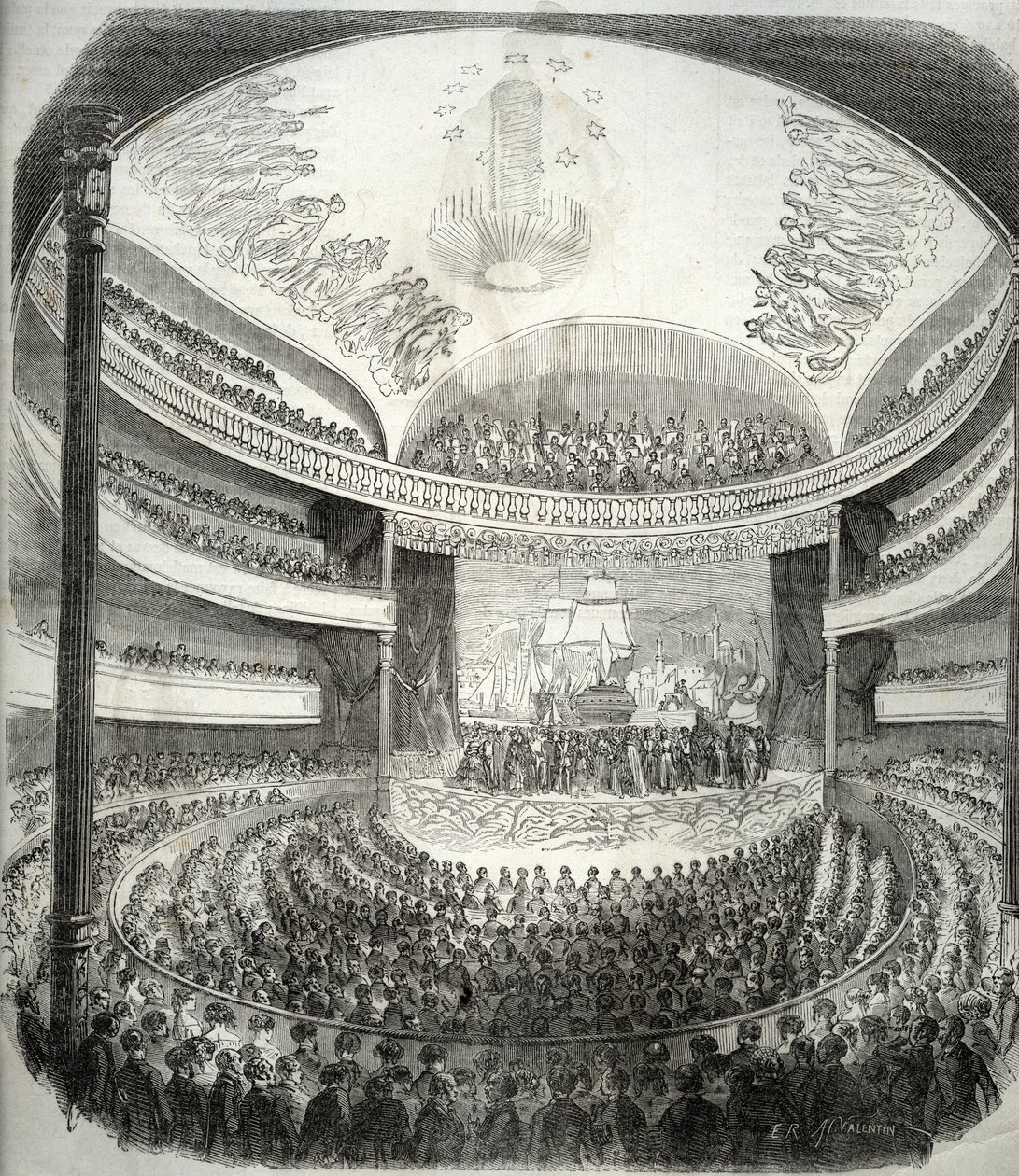 Widok na teatr rue du Chateau d