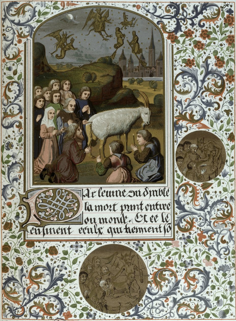 Szabat Waldensów, faksymile rękopisu, Paryż, XIX w. autorstwa French School