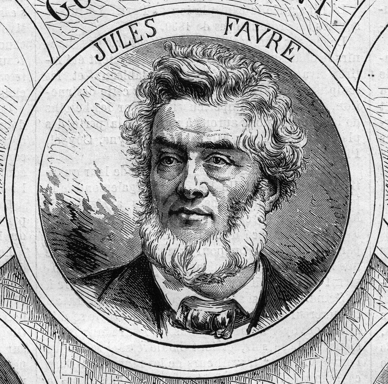 Wojna 1870 r. - Rząd Obrony Narodowej: portret Julesa Favre