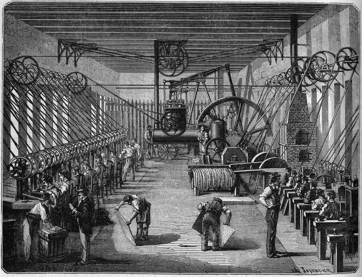 Wojna 1870: Fabryka kapsułek wybuchowych (kapsułki). Bayonne, Pireneje Atlantyckie (64) autorstwa French School
