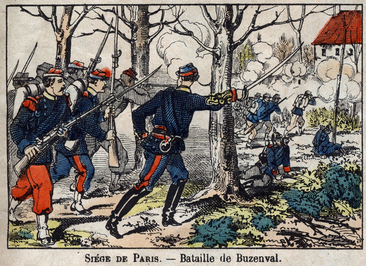 Wojna 1870 między Francją a Prusami: Bitwa pod Buzenval w regionie paryskim 19.01.2017. autorstwa French School