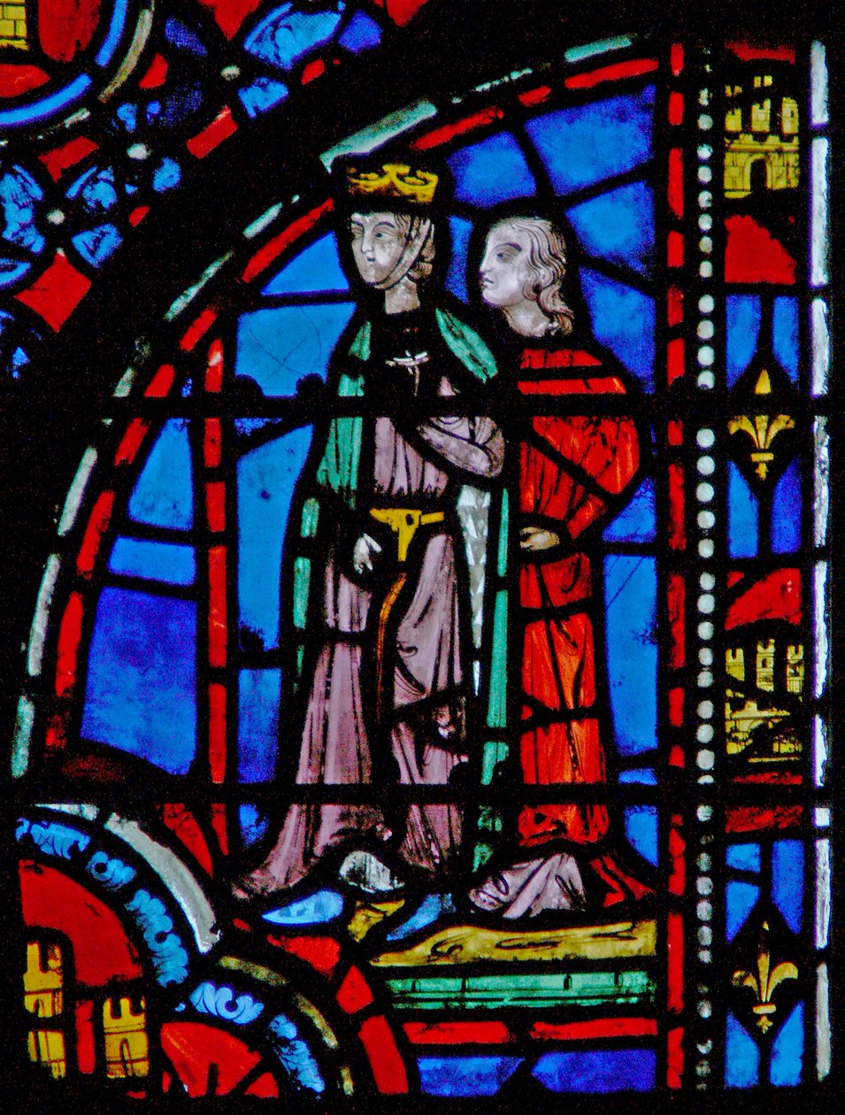 Okno w13 Aswerus przesłuchuje Esther Esth V 2-3 autorstwa French School