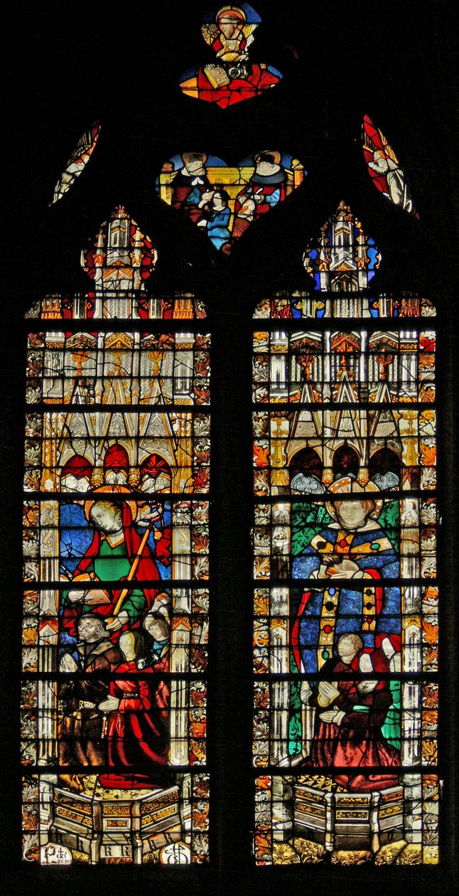 Okno w204 przedstawiające św Genevieve autorstwa French School