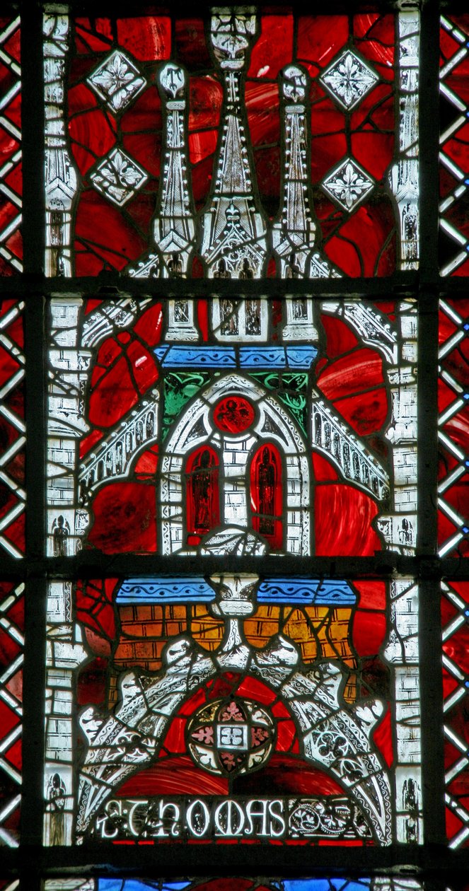 Okno w219 przedstawiające baldachim autorstwa French School