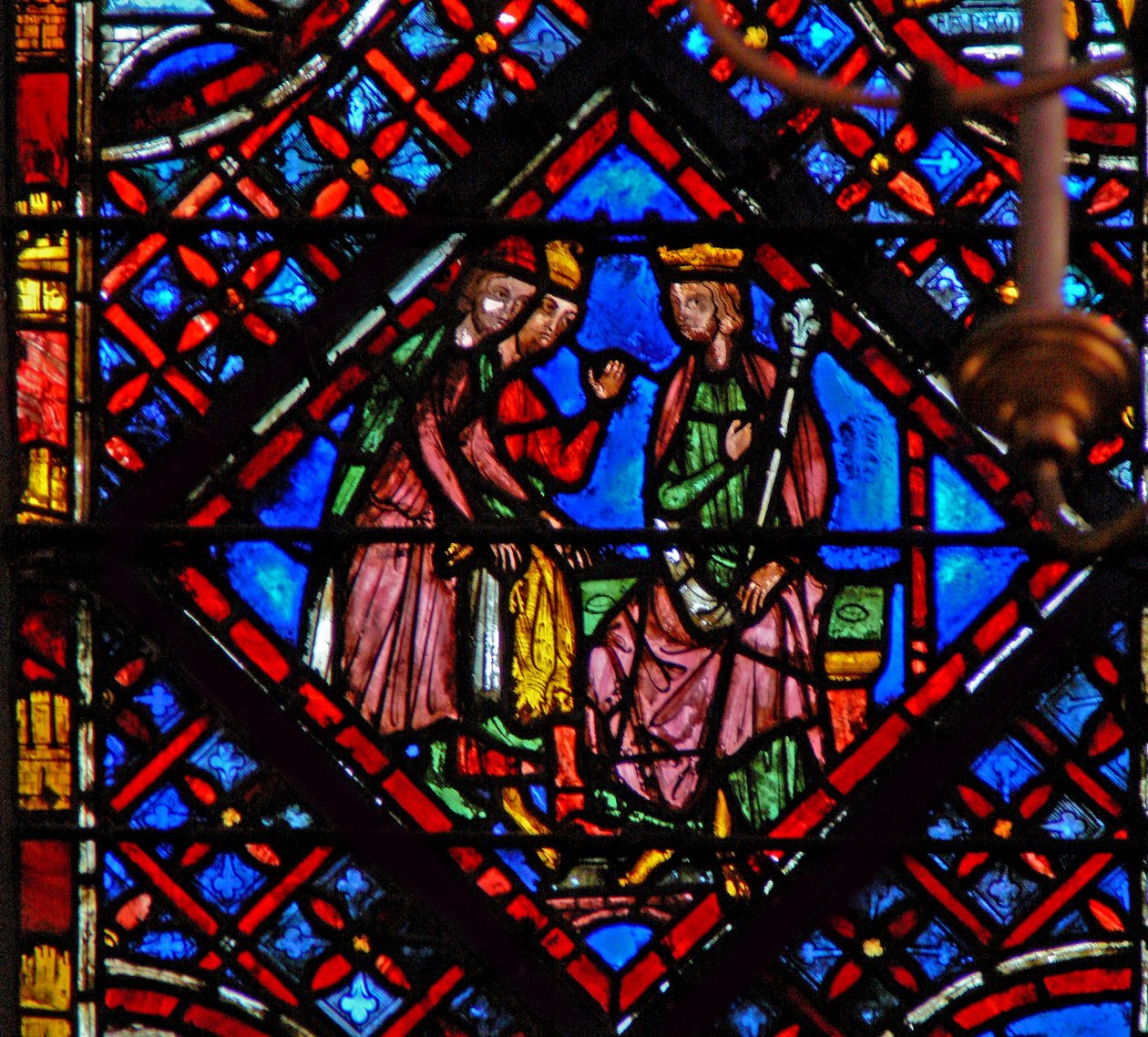 Okno w2 Faraon i jego magowie Wj VII 11 lub 22 autorstwa French School