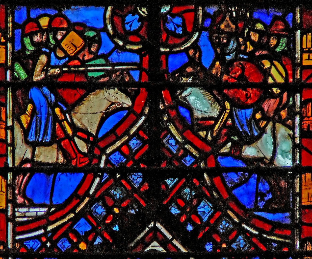 Okno w2 Konflikt z Amalechem Wj XVII 10 autorstwa French School