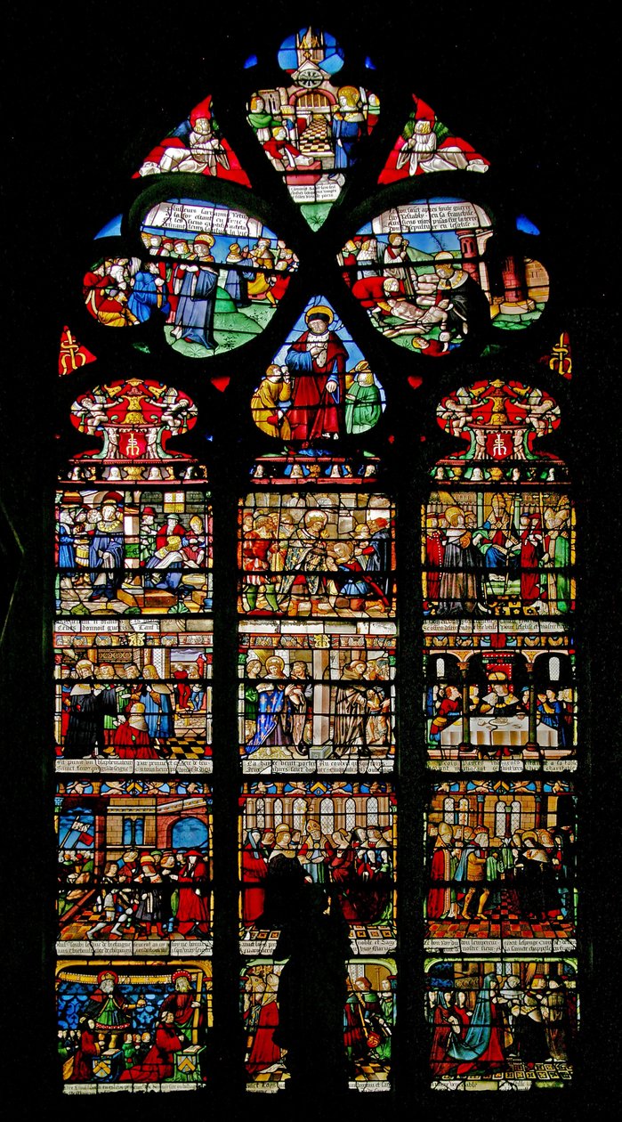 Okno w3 przedstawiające okno St Louis autorstwa French School