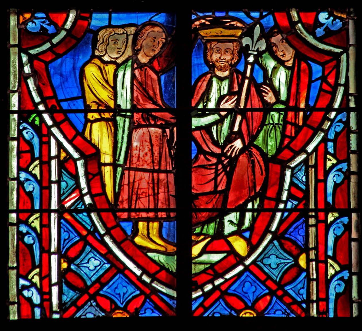 Okno w5 Gideon zostaje ogłoszony władcą. Sędziowie VIII 22 autorstwa French School