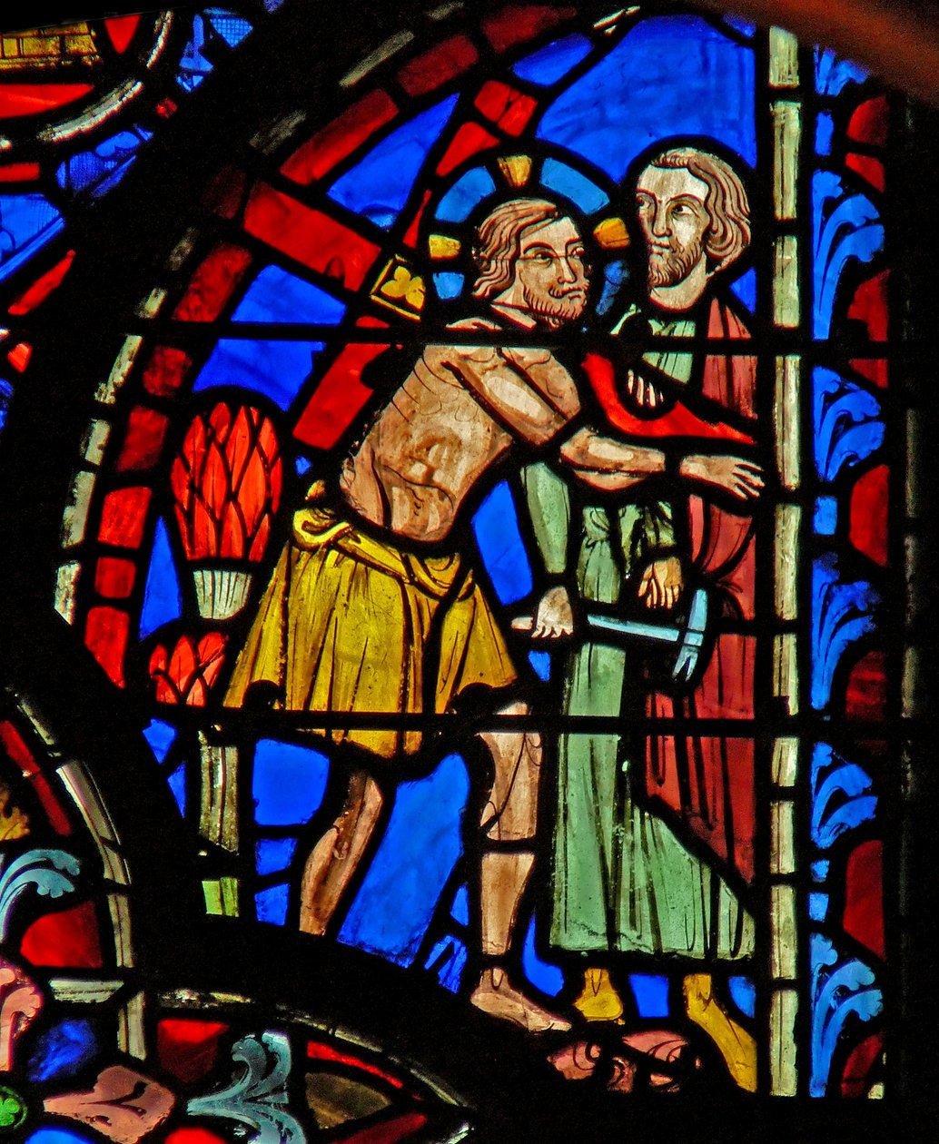 Okno w8 Jezus niesie krzyż: Via Crucis autorstwa French School