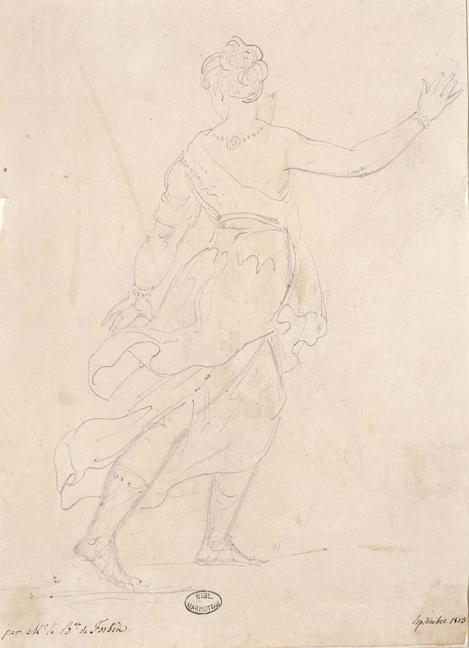 Kobieta z tyłu, 1813 autorstwa French School